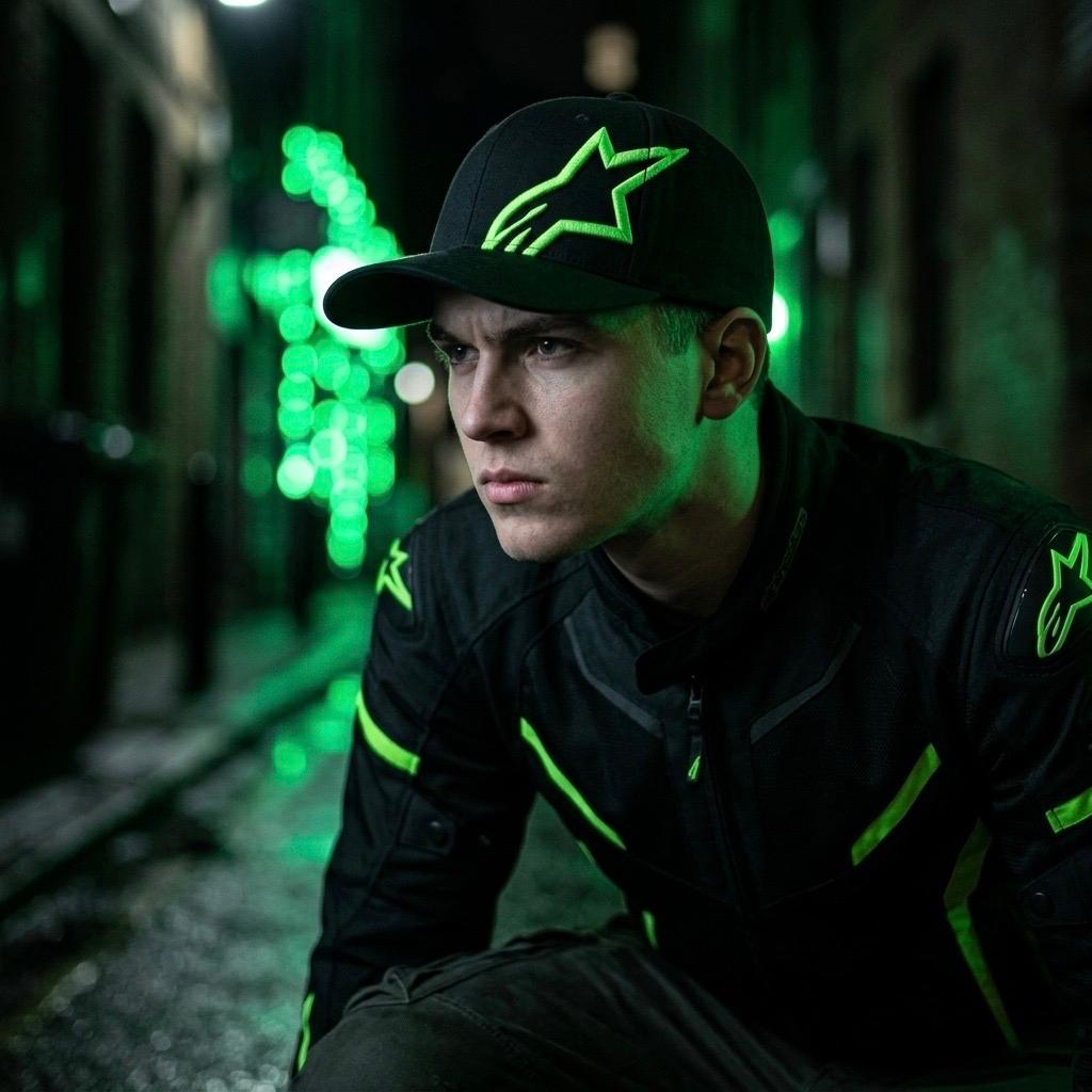 CORP SNAP 2 HAT BLACK/GREEN