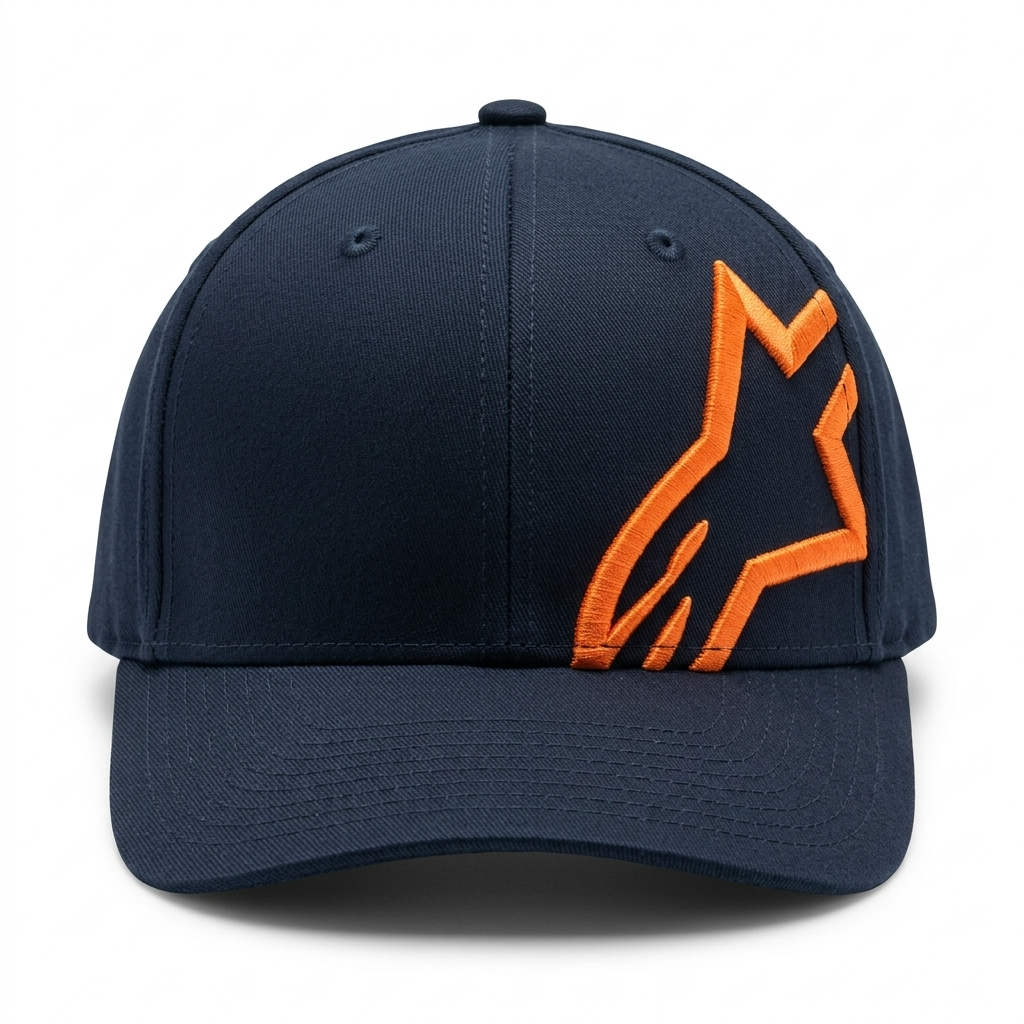 CORP SNAP 2 HAT NAVY/ORANGE