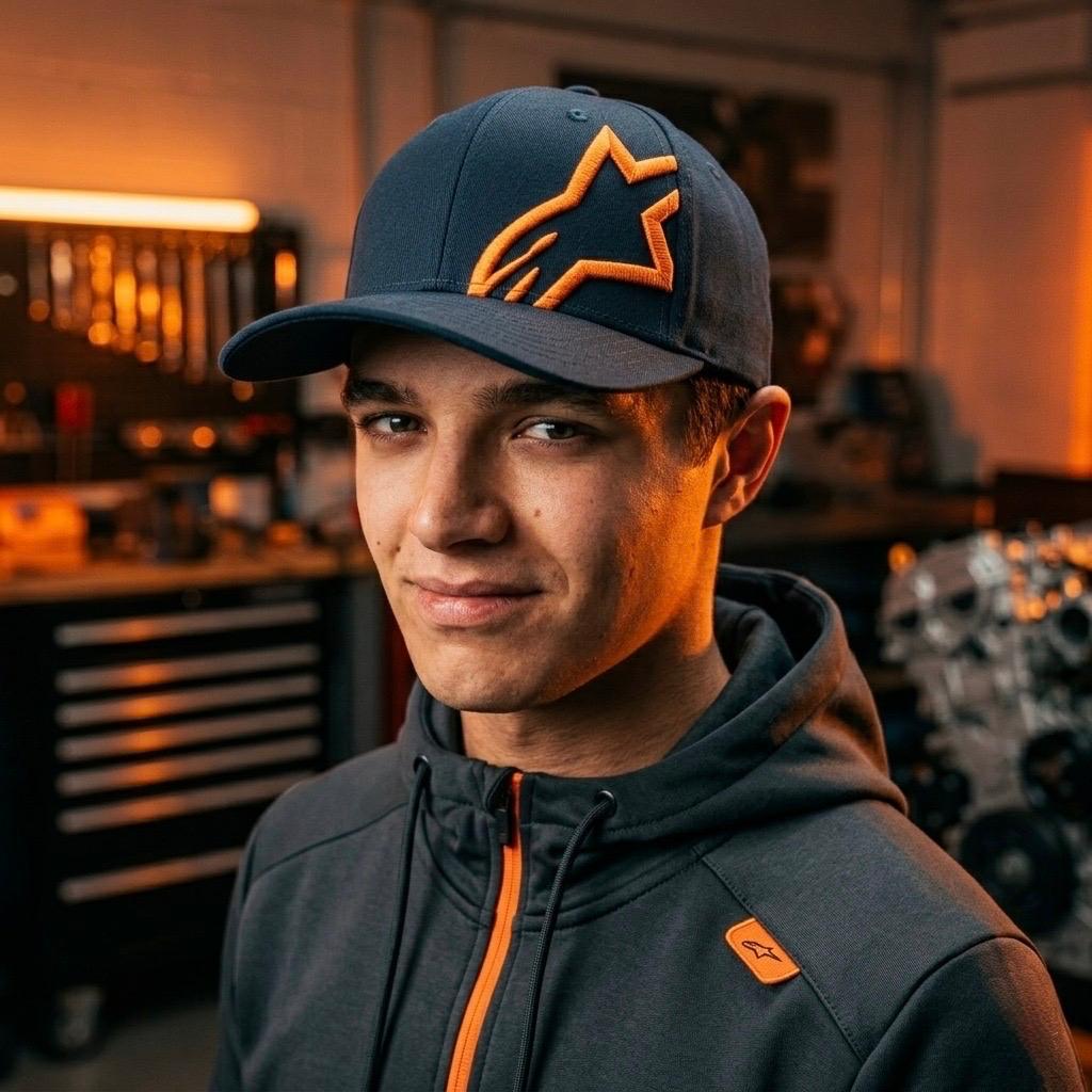 CORP SNAP 2 HAT NAVY/ORANGE