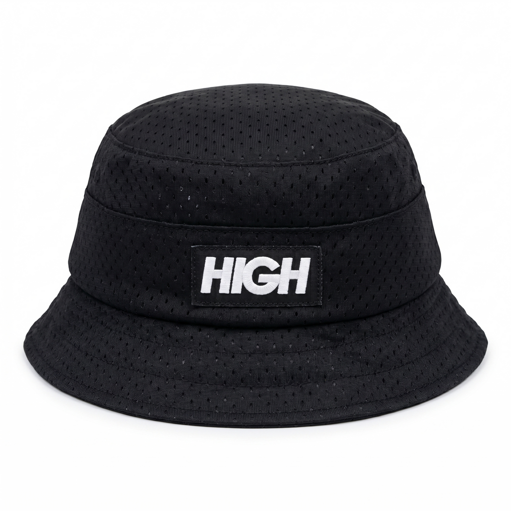 BUCKET HAT HIGH COMPANY MESH BLACK