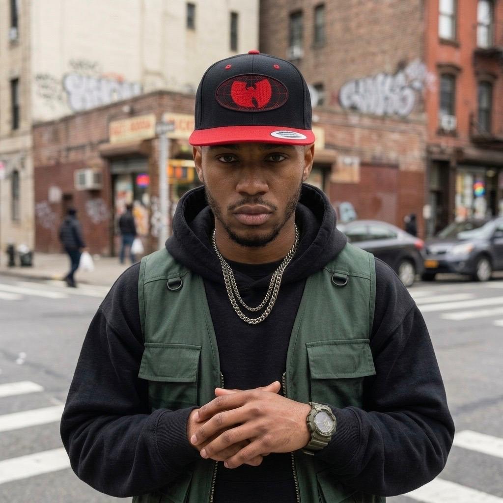 6089MT BLACK/RED WU-TANG CLAN - 36 CHAMBERS
