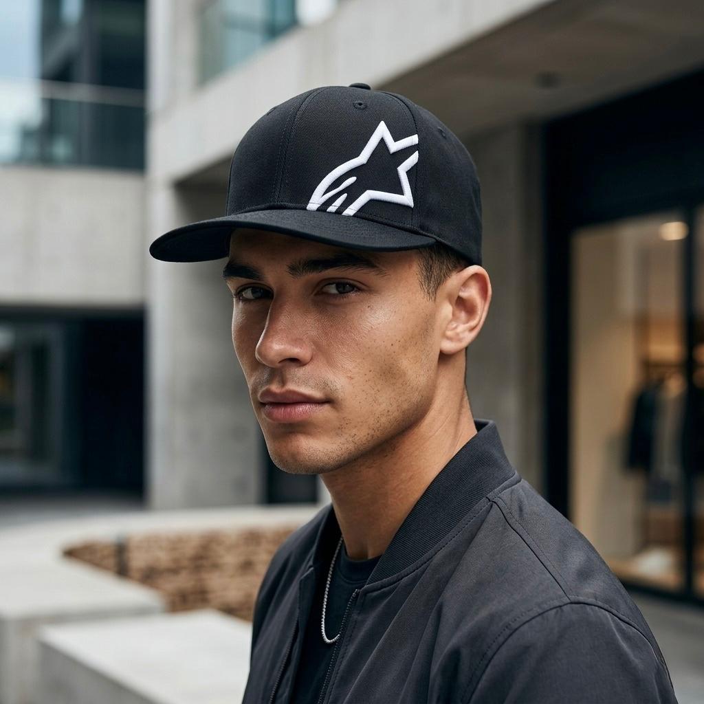 CORP SNAP 2 HAT BLACK/WHITE