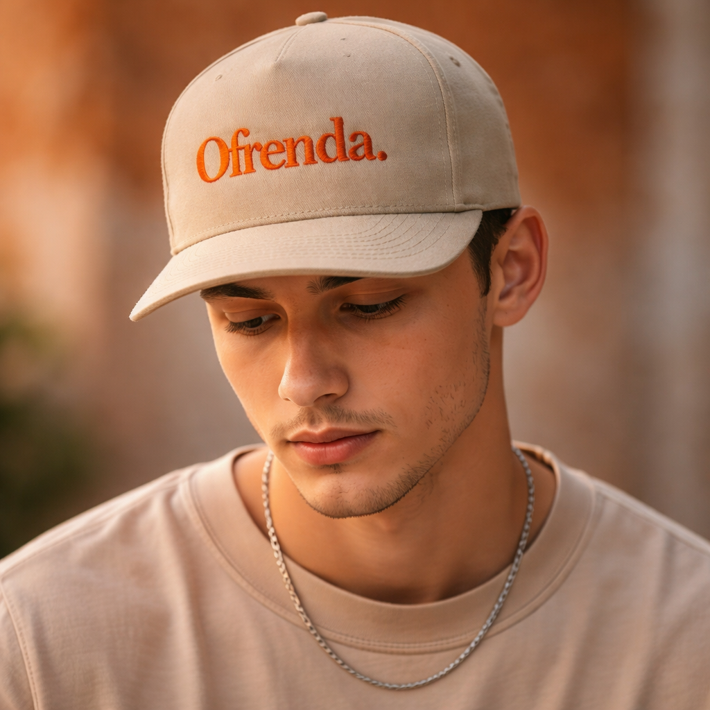 6502 Khaki Ofrenda Logo Orange