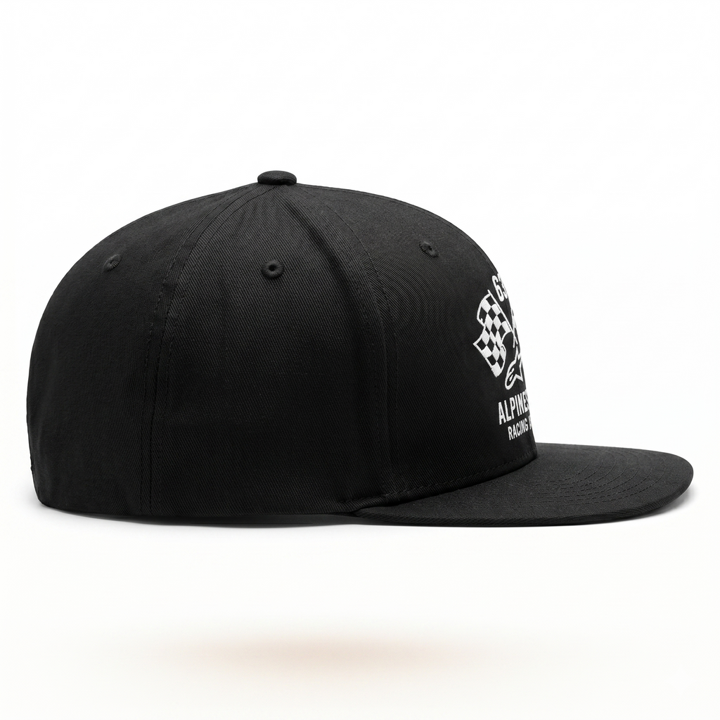 DOUBLE CHECK FLATBILL HAT BLACK L/XL