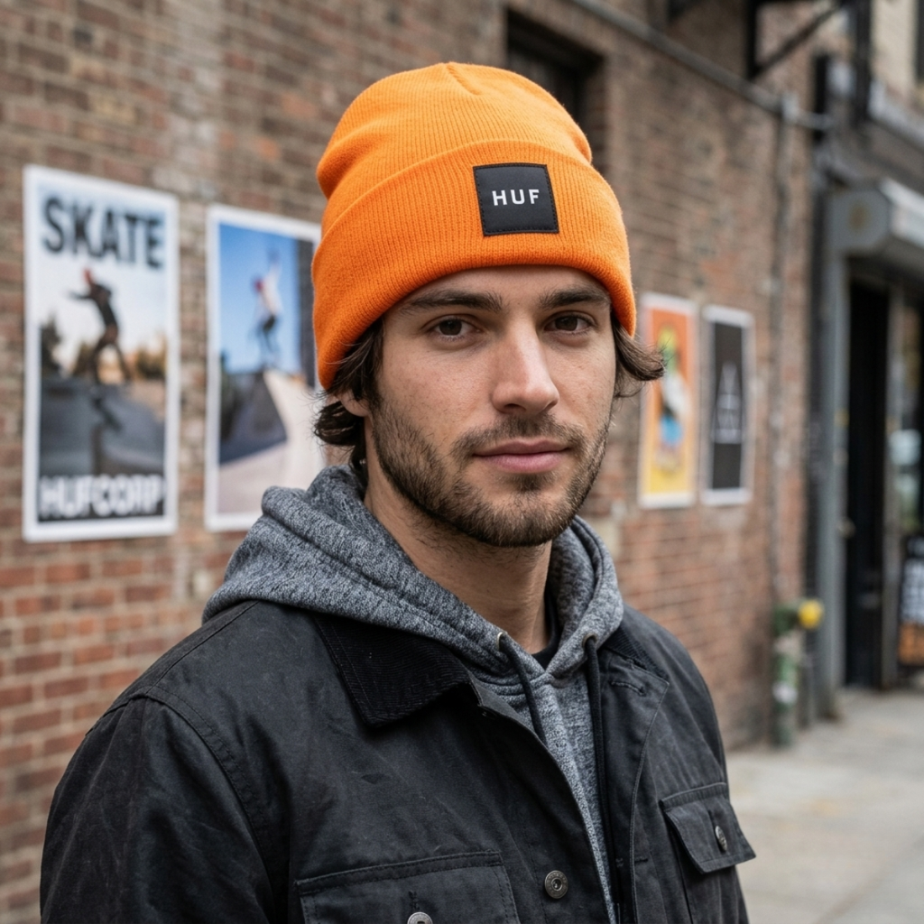 ESSENTIALS BOX LOGO BEAN ORANGE