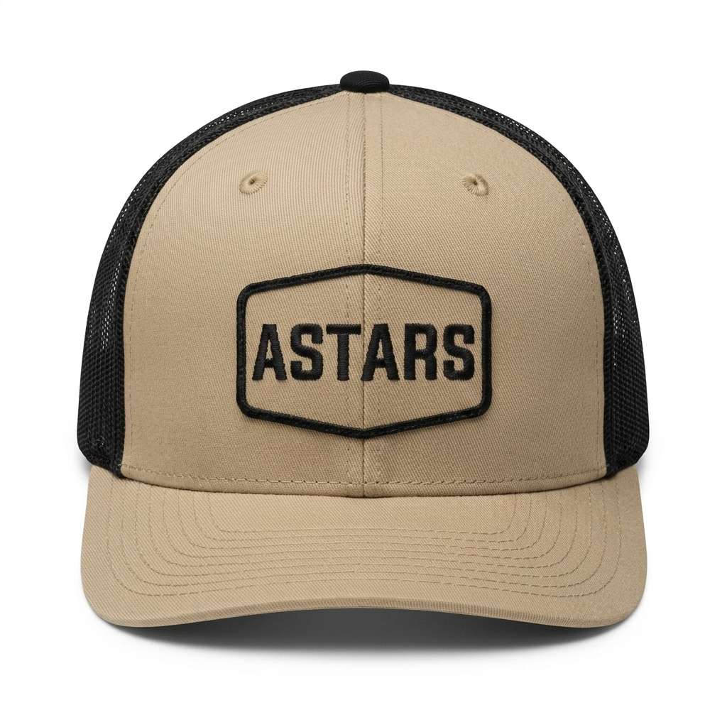 FRAMED TRUCKER HAT SAND/BLACK