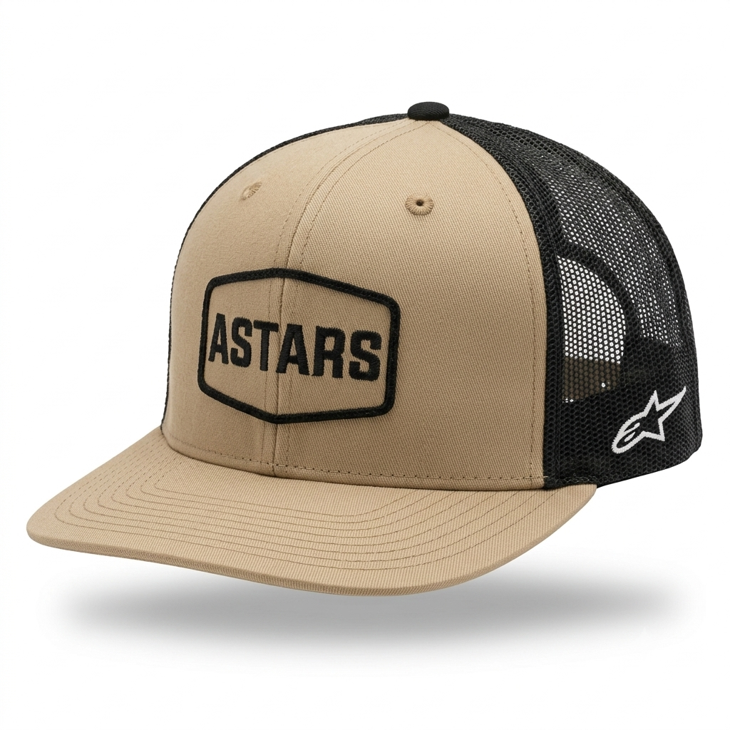 FRAMED TRUCKER HAT SAND/BLACK