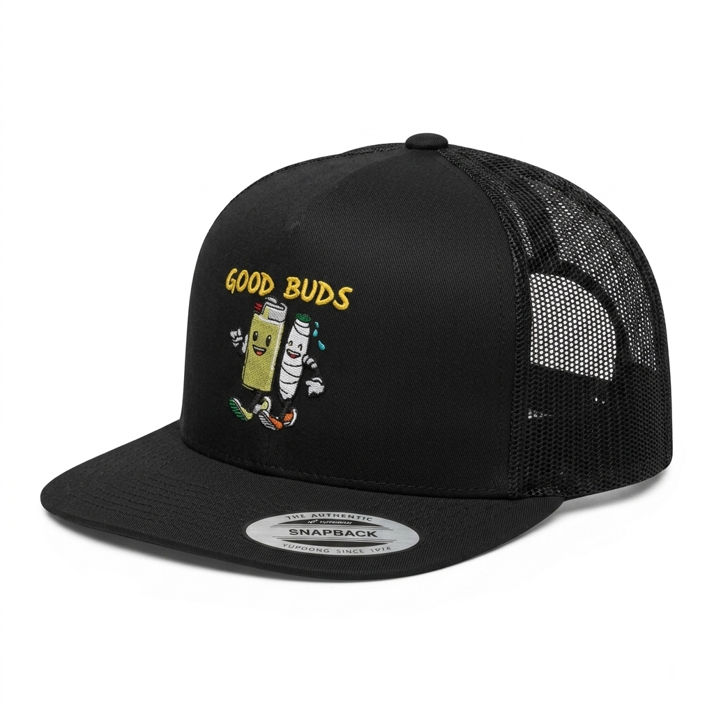 GOOD BUDS TRUCKER BLACK YUPOONG