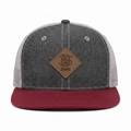 SNAPBACK CAP MIX CANVAS GREY/WINE