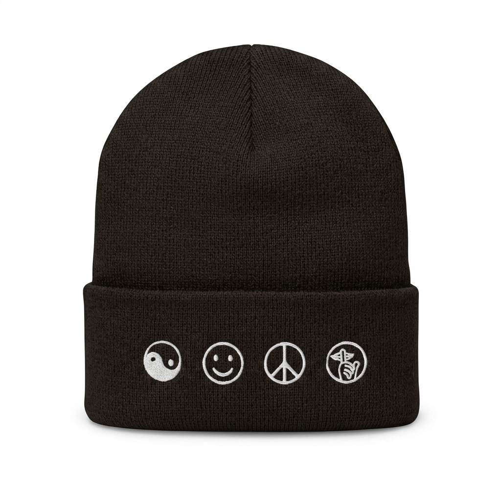 THE GOOD VIBES BEANIE BLACK - ATLANTIS