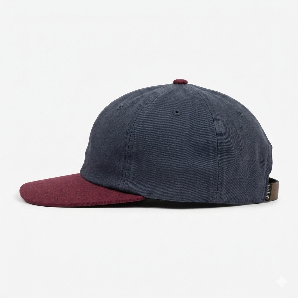 TQL CORBIER POLO HAT NAVY/BURGUNDY