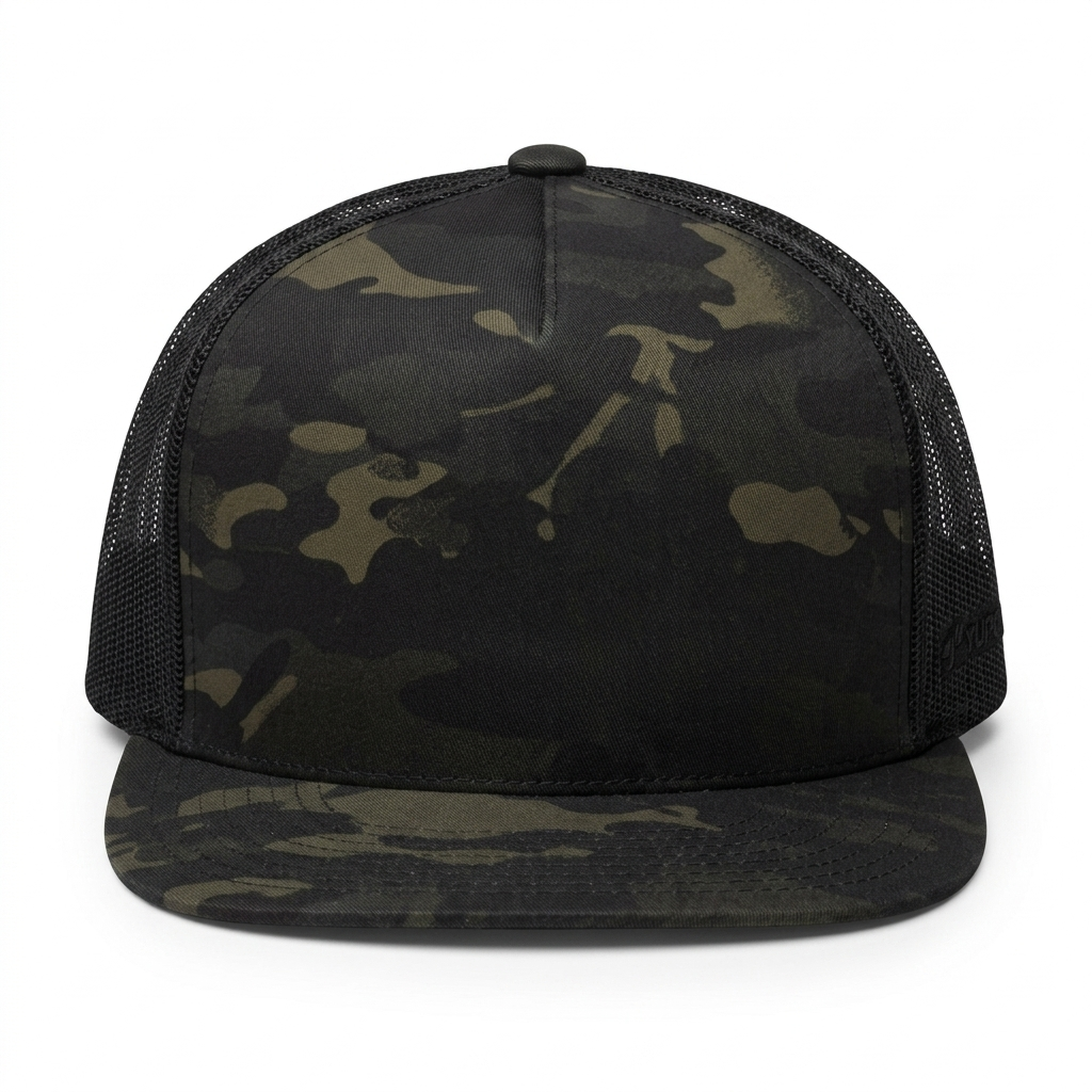 GORRA YUPOONG 6006MC MULTICAM BLACK