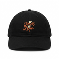 FLORAL SCRIPT DAD HAT BLACK