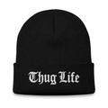 BEANIE CAPCITY THUG LIFE BLACK