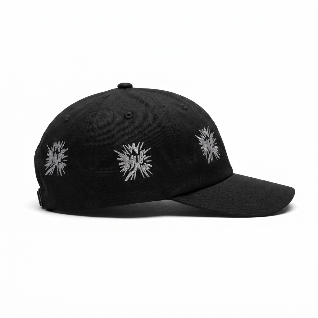 MULTI HIT 6-PANEL CV HAT BLACK