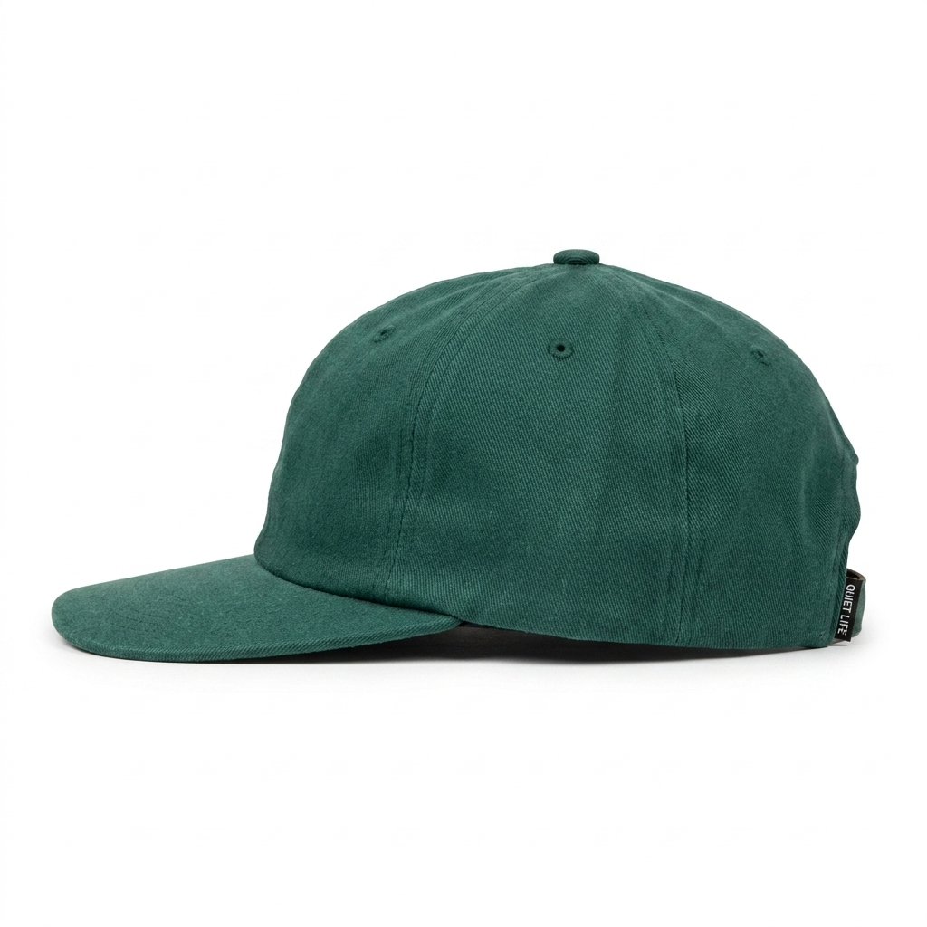 QUIET LIFE SCRIPT POLO HAT HUNTER GREEN
