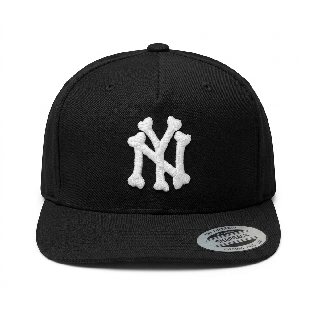 BLACK NEW YORK YANKEE SNAPBACK YUPOONG