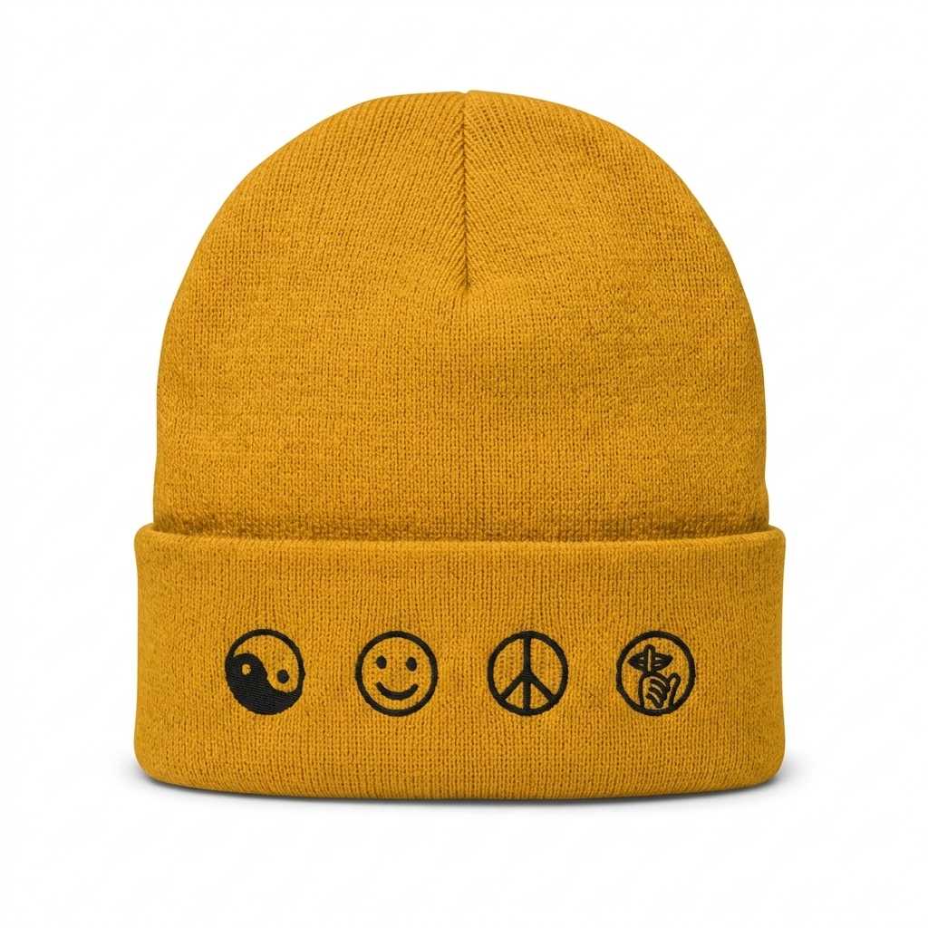 THE GOOD VIBES BEANIE MUSTARD - ATLANTIS