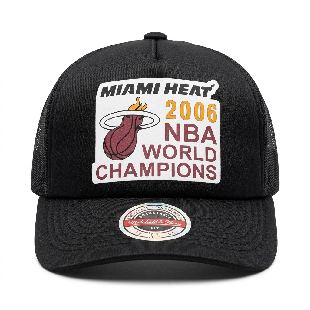 GORRA MITCHELL&NESS NBA CHAMPION TRUCKER MIAMI HEAT