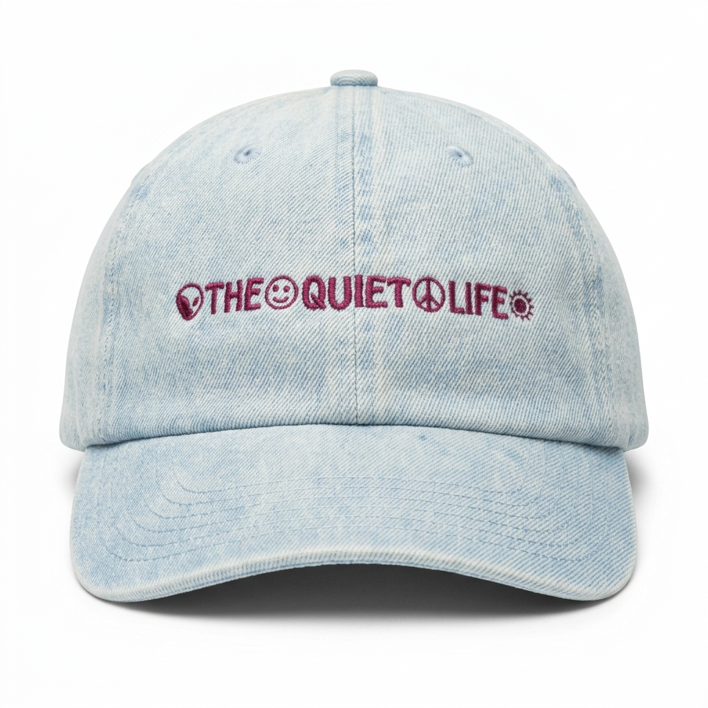 THE QUIET LIFE SIMBOLS DAD HAT LIGHT DENIM