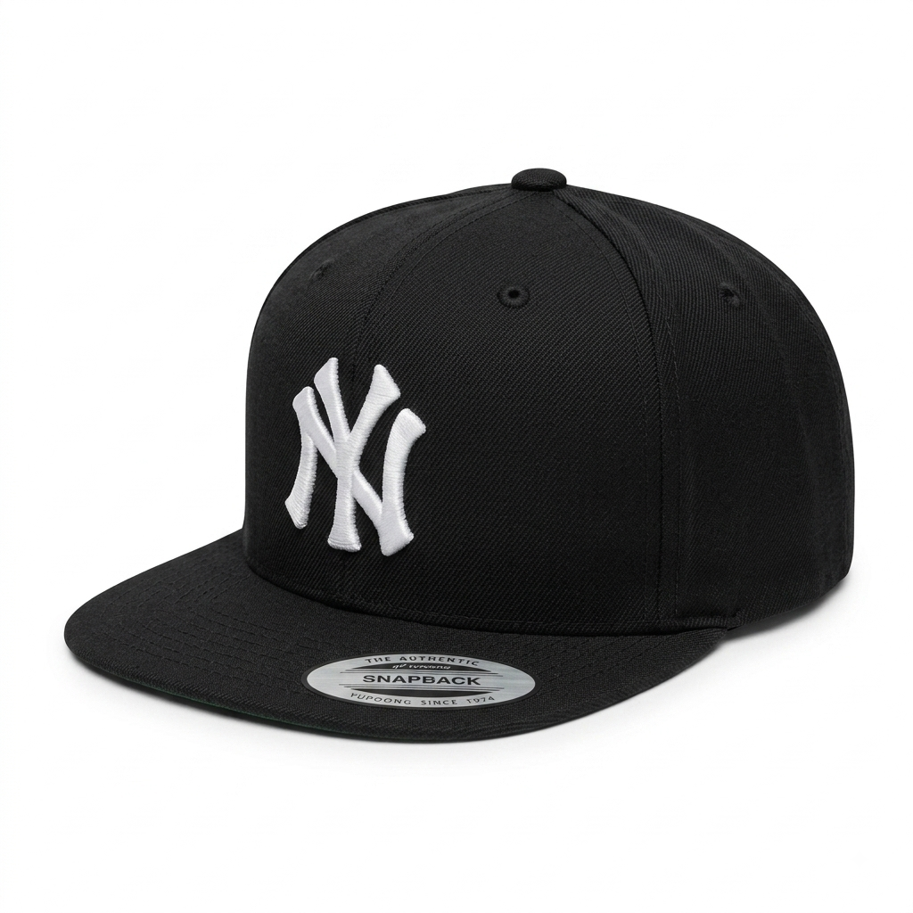 BLACK NEW YORK YANKEE SNAPBACK YUPOONG