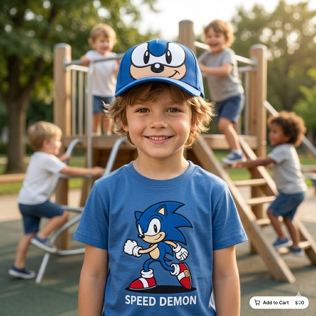 GORRA SONIC FACE BY CAPCITY
