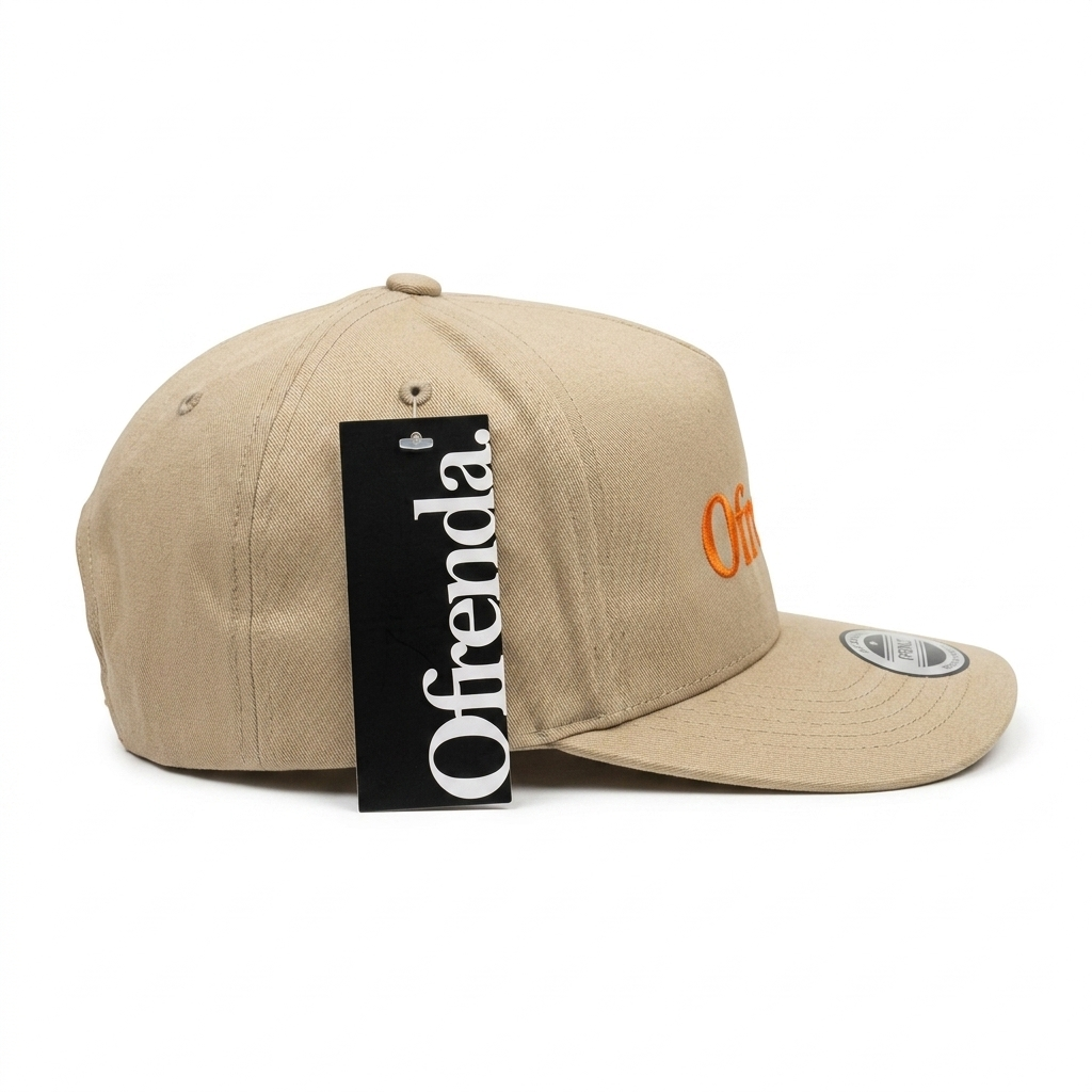 6502 Khaki Ofrenda Logo Orange