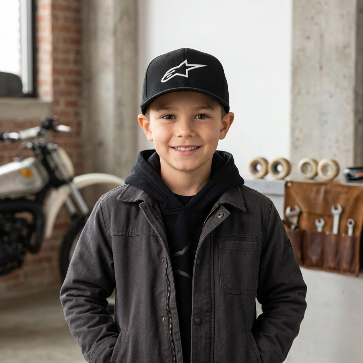 KID'S AGELESS CURVE HAT BLACK