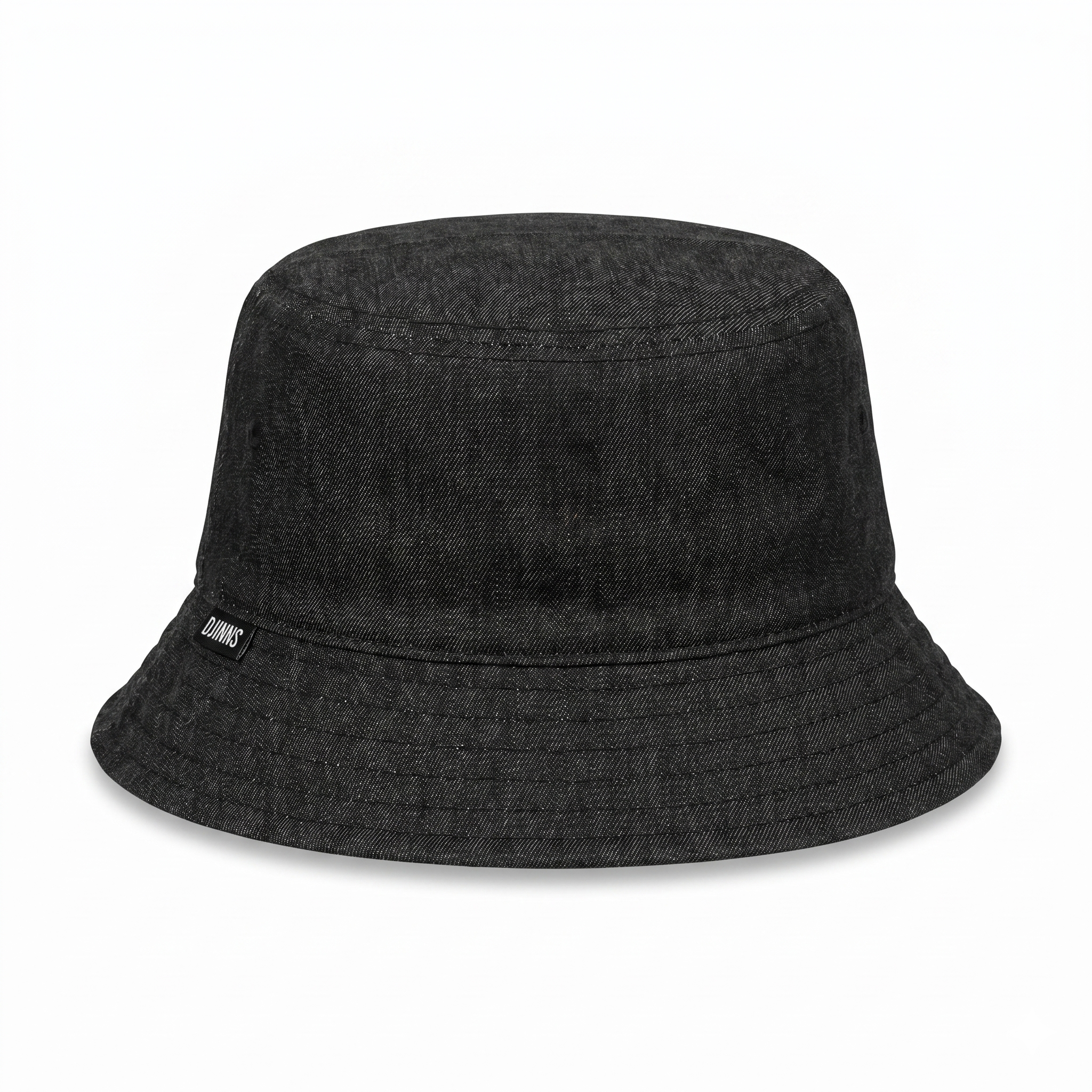 BUCKET HAT LUCKYCAT LINEN BLACK L/XL