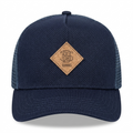 HFT MELANGE PIQUE NAVY