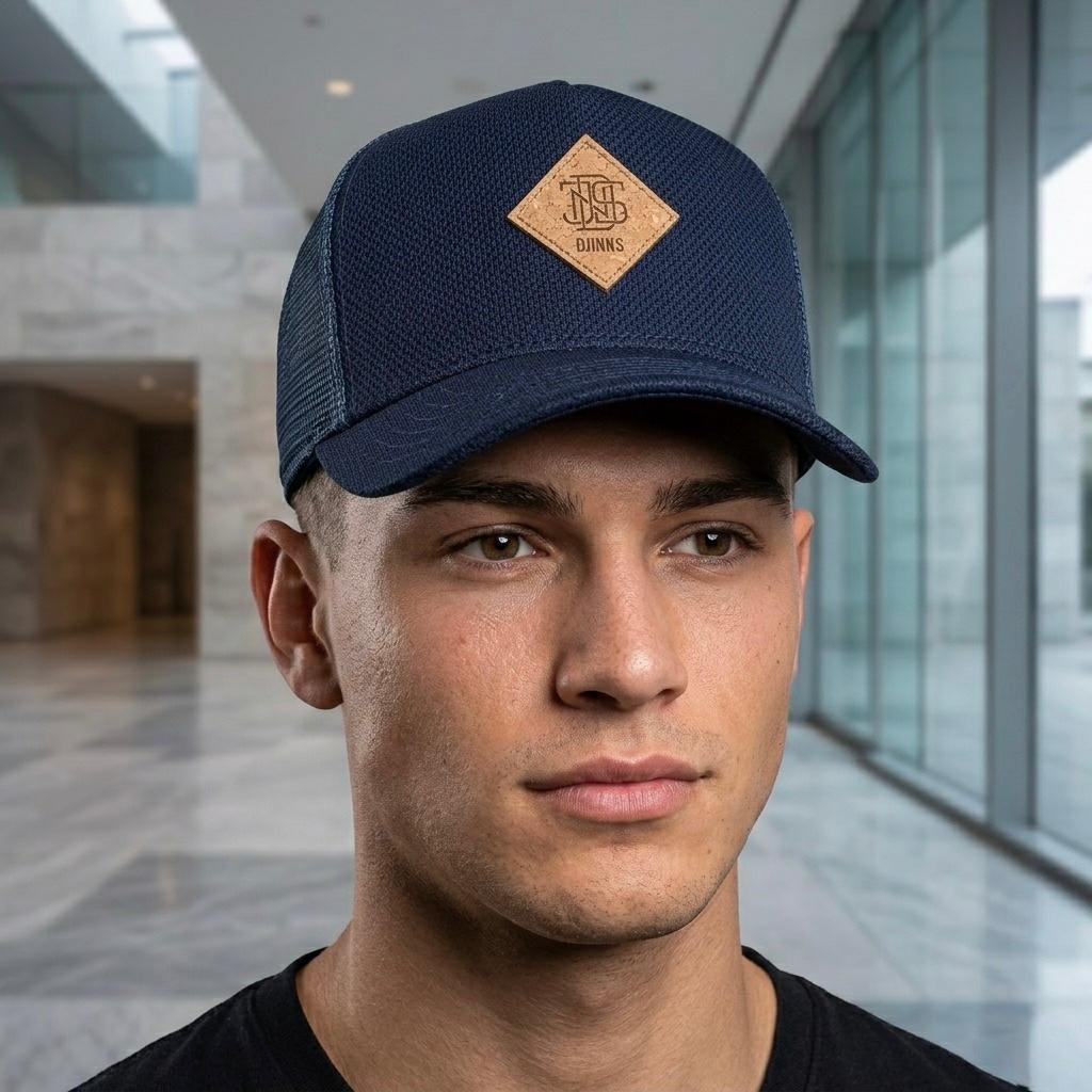 HFT MELANGE PIQUE NAVY