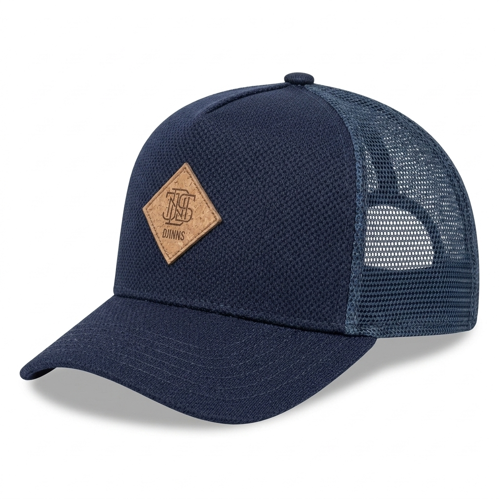 HFT MELANGE PIQUE NAVY
