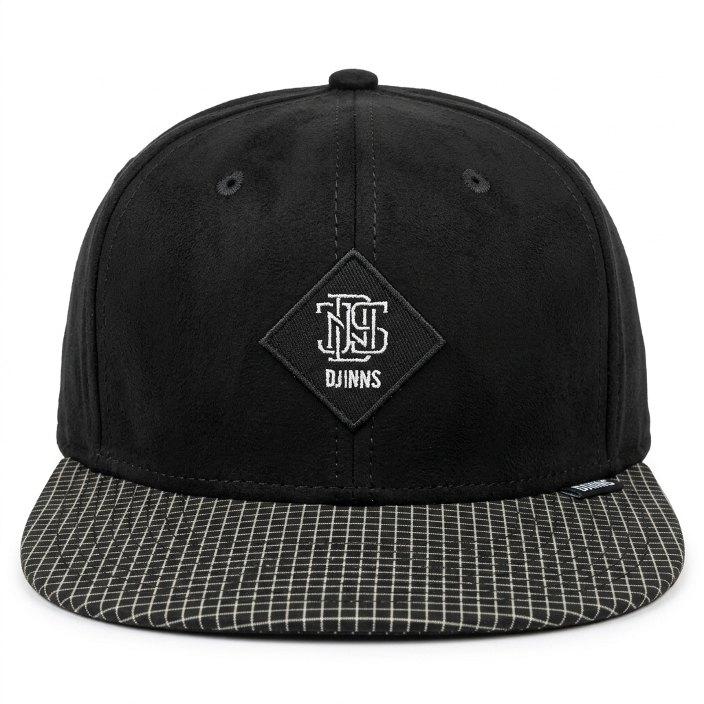 SNAPBACK NEEDLE CHECK BLACK