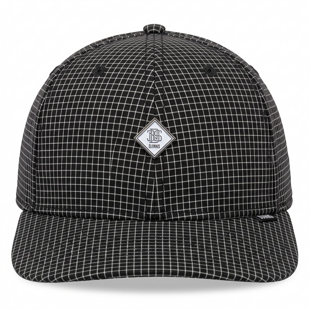 TrueFit Cap Needle Check Plate Black