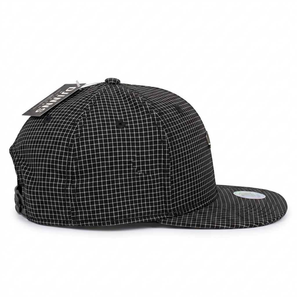 TrueFit Cap Needle Check Plate Black