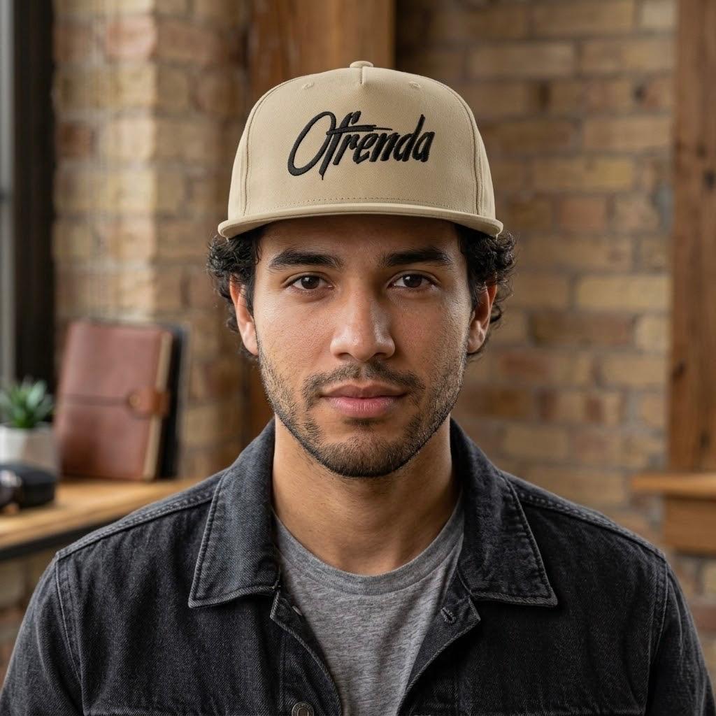6502 KHAKI OFRENDA LOGO BLACK