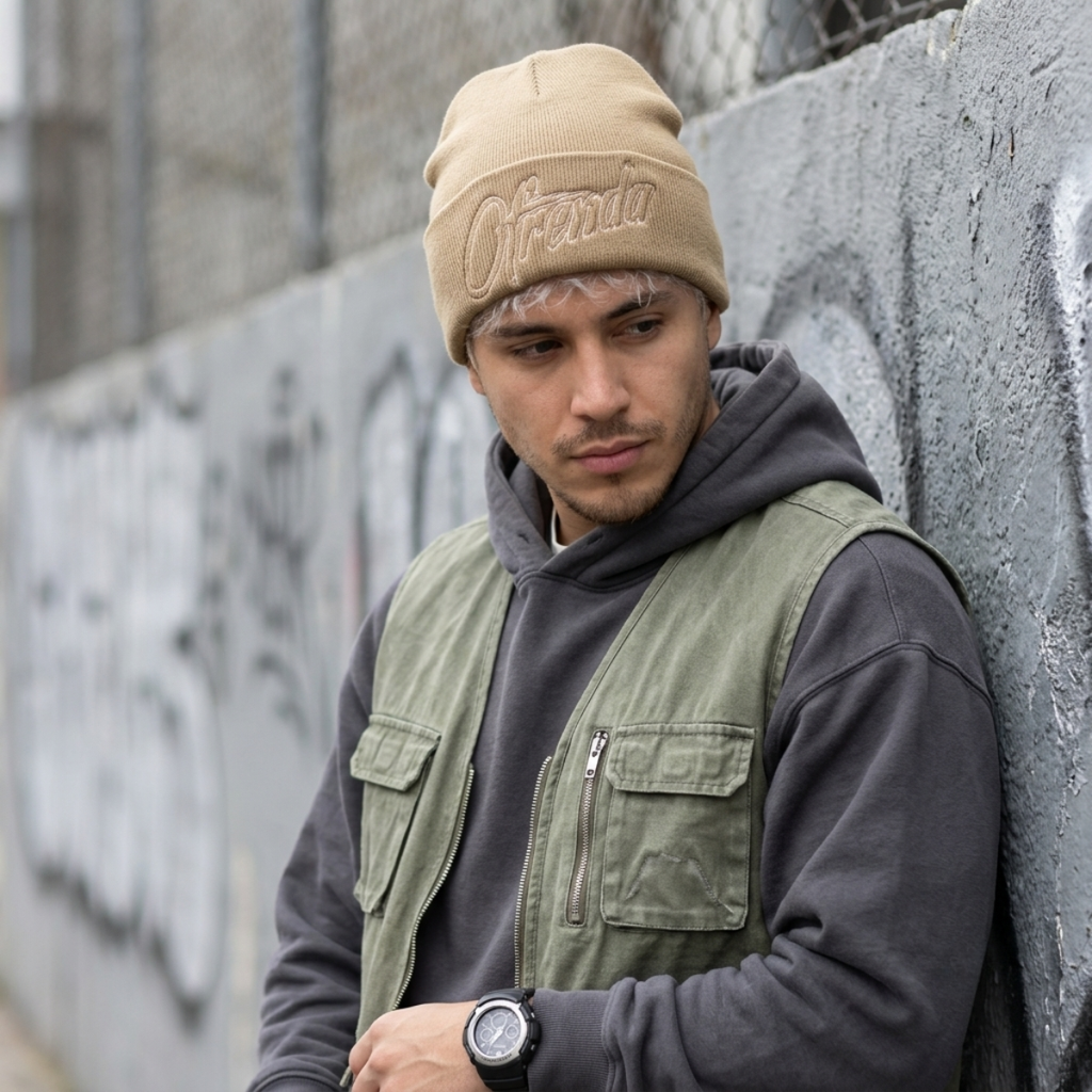 BEANIE OFRENDA SKYLINE CUFF LOGO