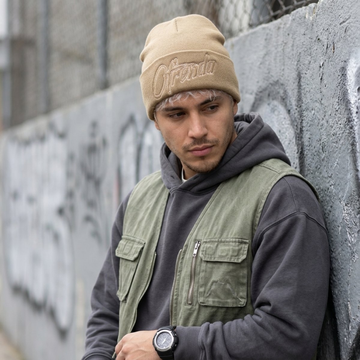 BEANIE OFRENDA SKYLINE CUFF LOGO