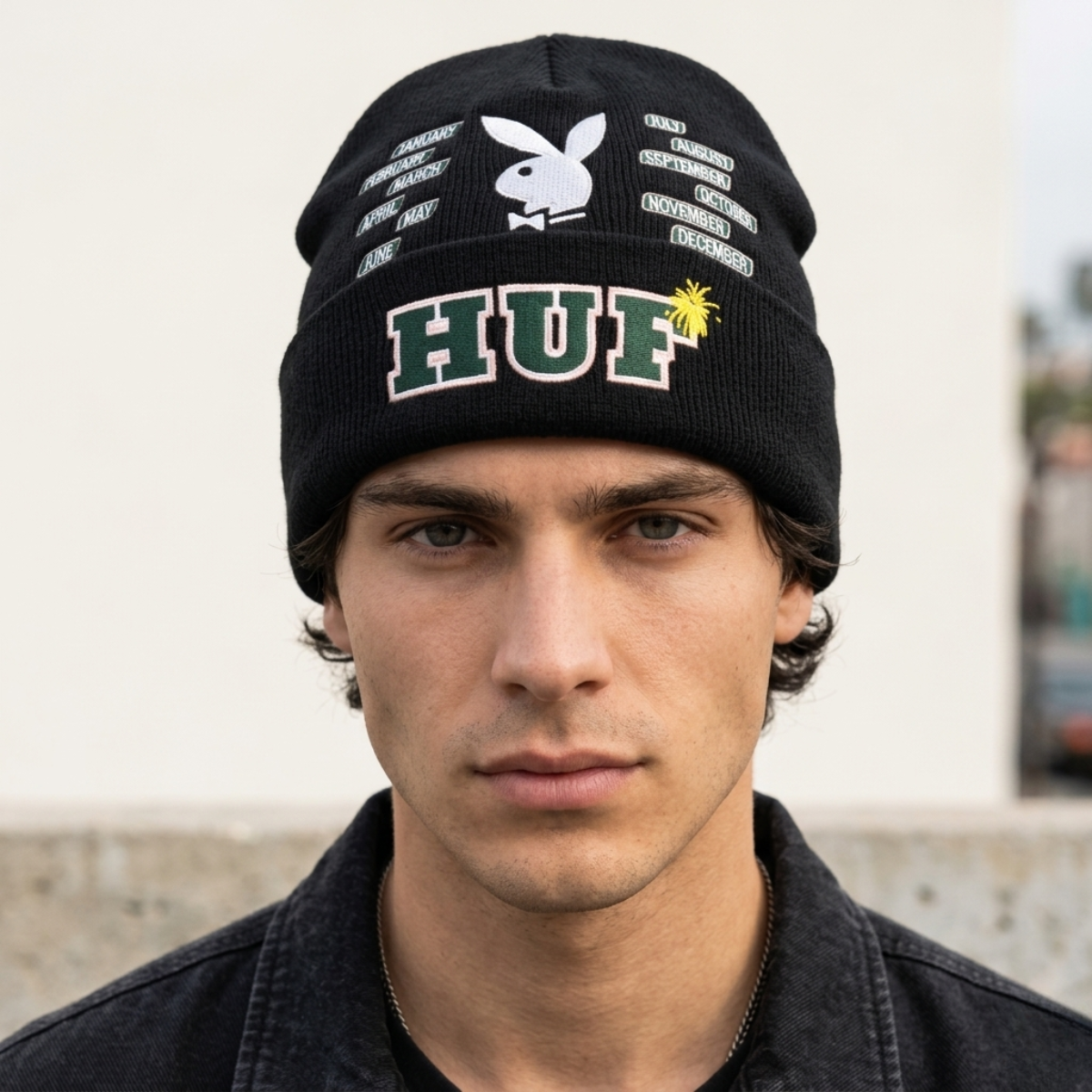 PLAYBOY MONTHS BEANIE BLACK