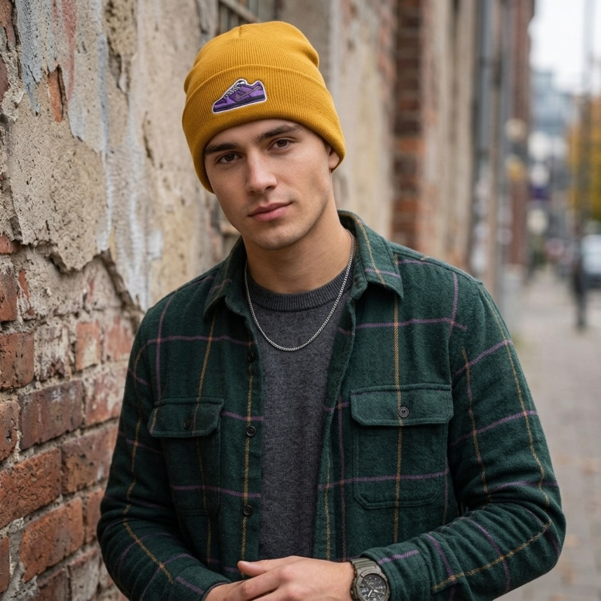 SB DUNK MUSTARD BEANIE