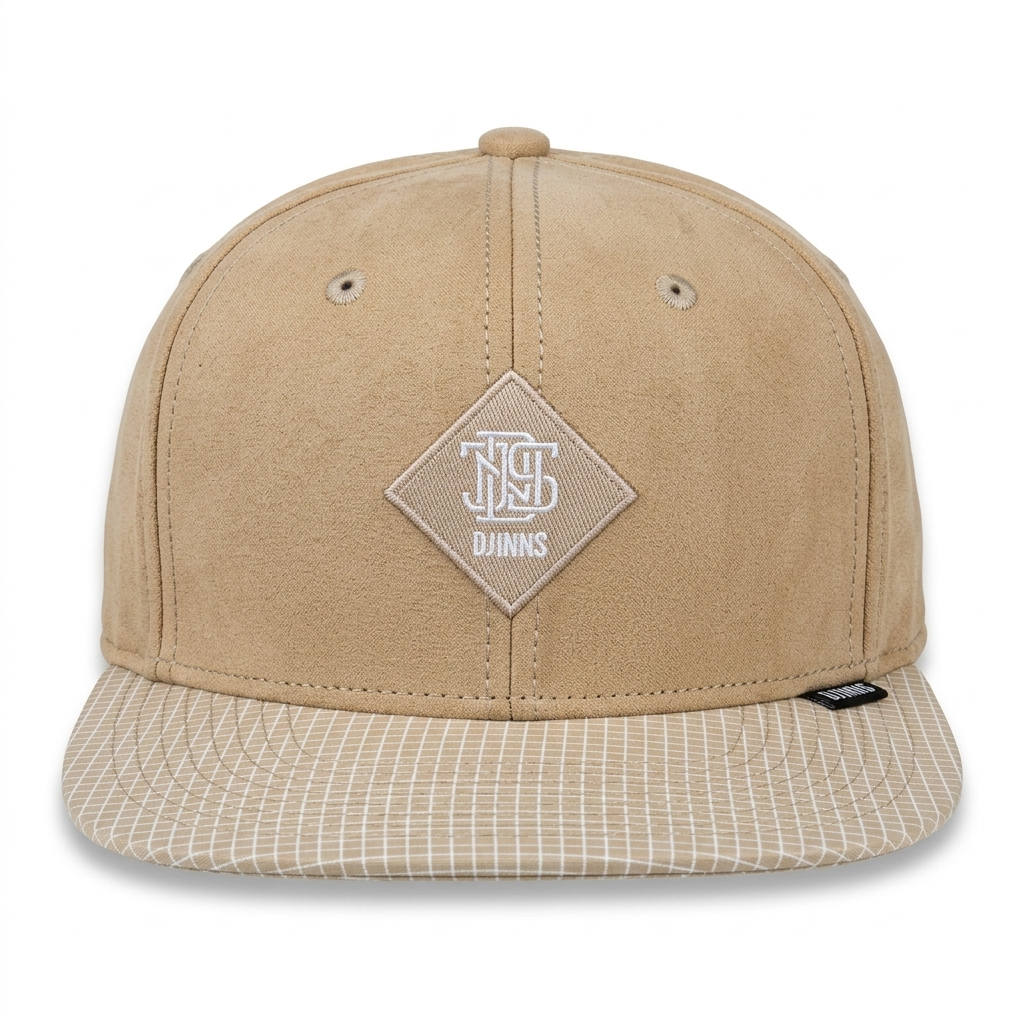 SNAPBACK NEEDLE CHECK KHAKI