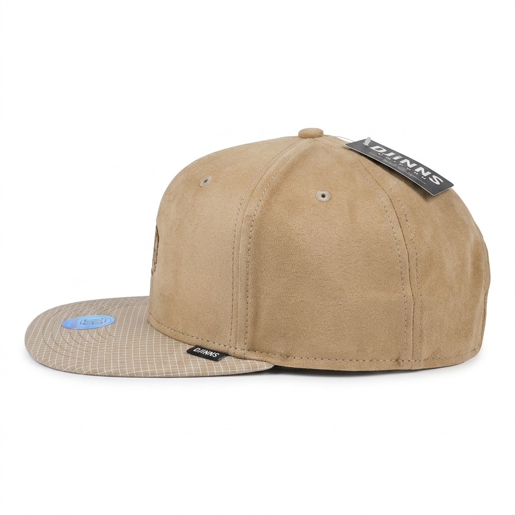 SNAPBACK NEEDLE CHECK KHAKI
