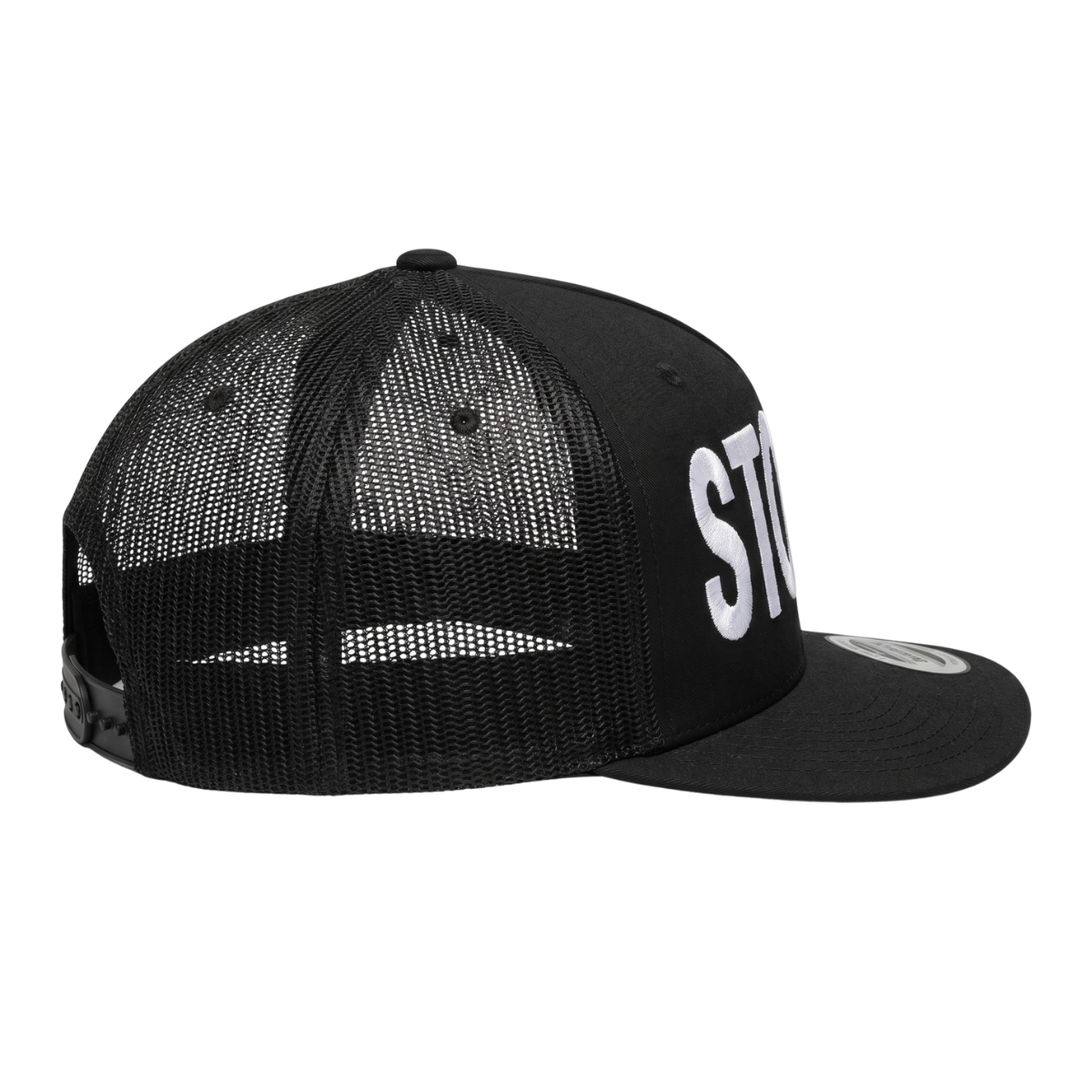 BLACK STONED TRUCKER YUPOONG