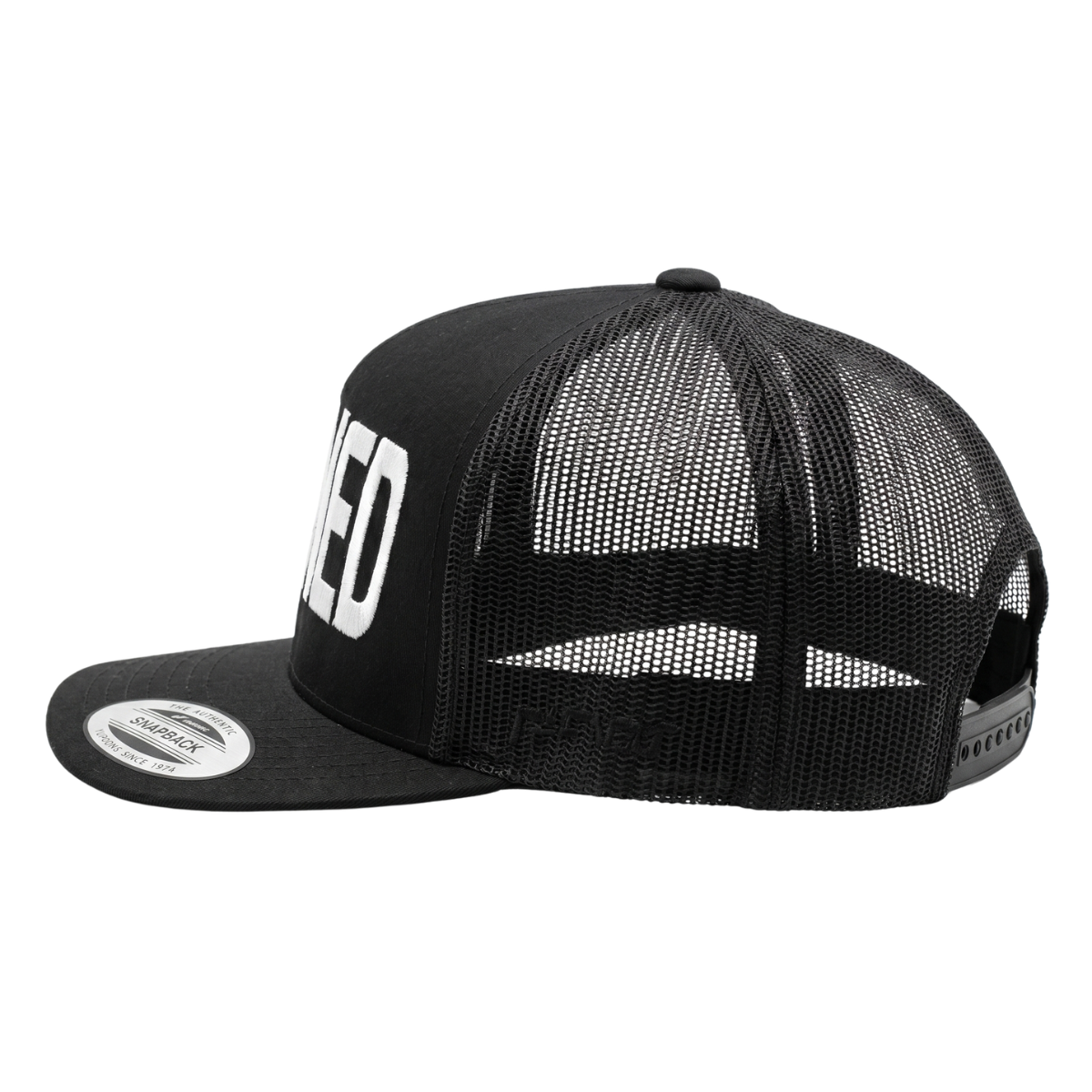 BLACK STONED TRUCKER YUPOONG
