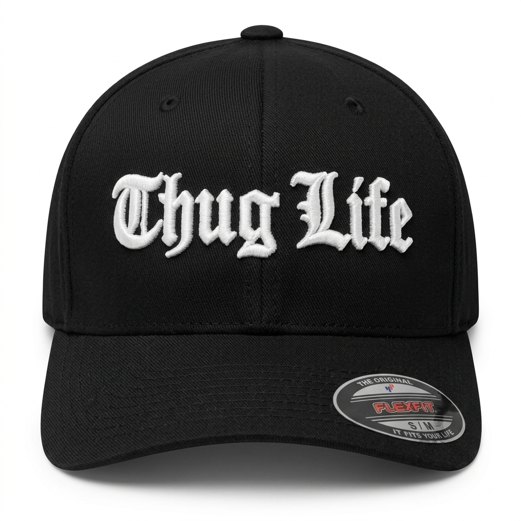 THUG LIFE SNAPBACK FLEXFIT BLACK