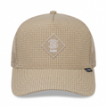 TRUCKER NEEDLE CHECK KHAKI