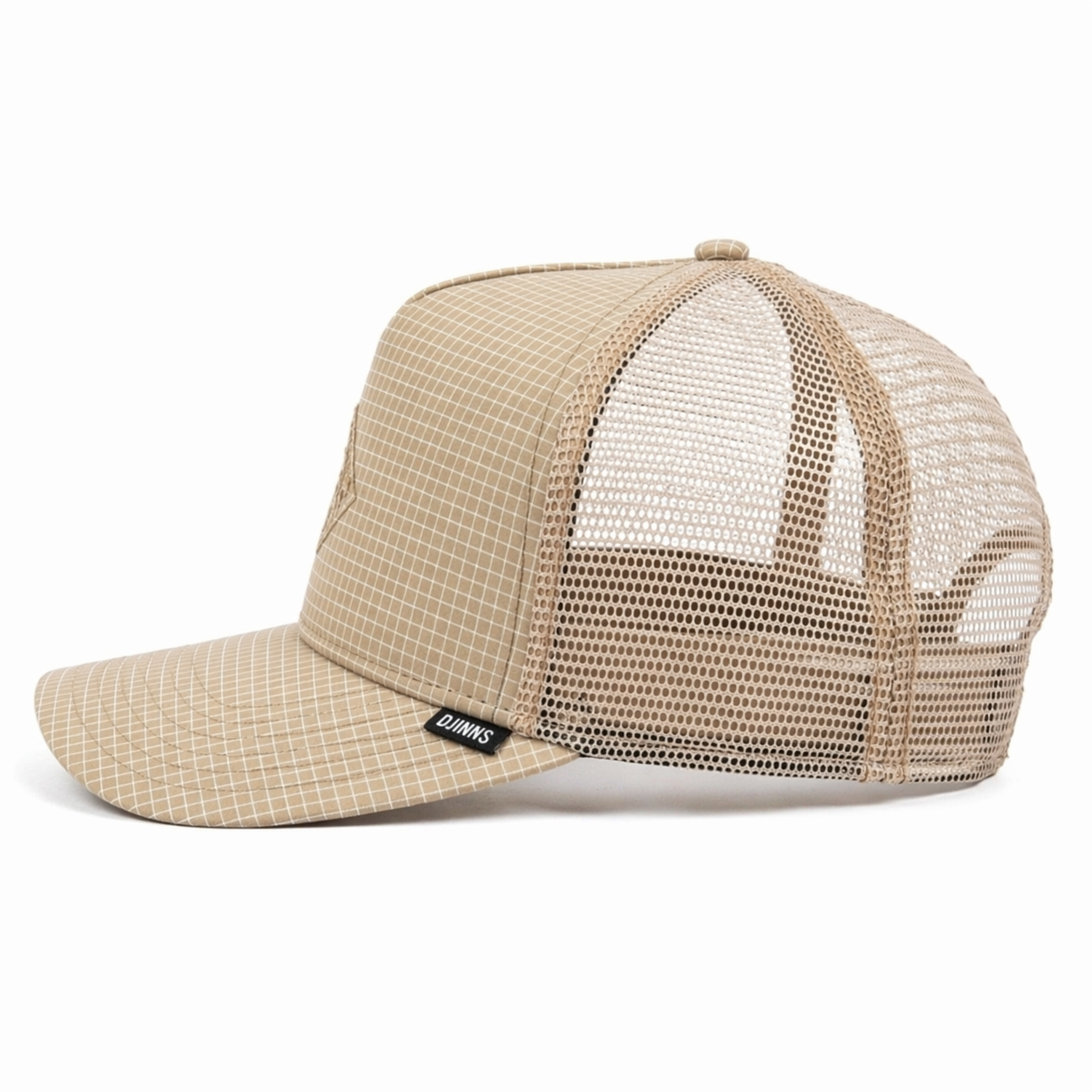 TRUCKER NEEDLE CHECK KHAKI