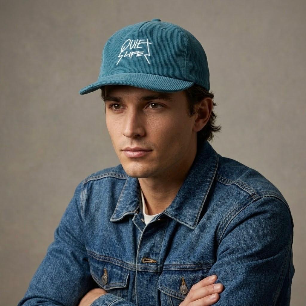 THE QUIET LIFE FIVE PANEL UNSTRUCTURED PETROL BLUE