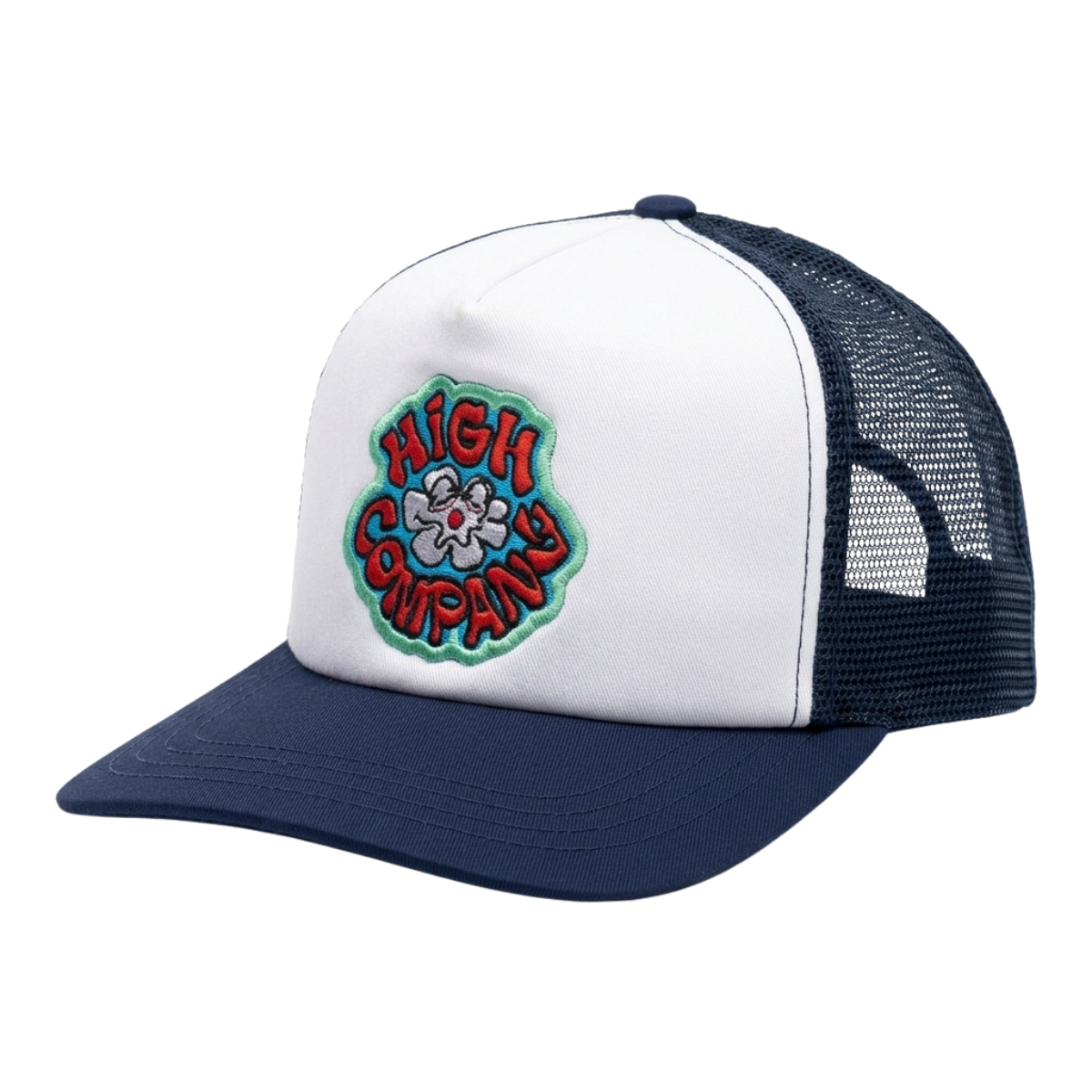 TRUCKER HIGH STONED WHITE/NAVY