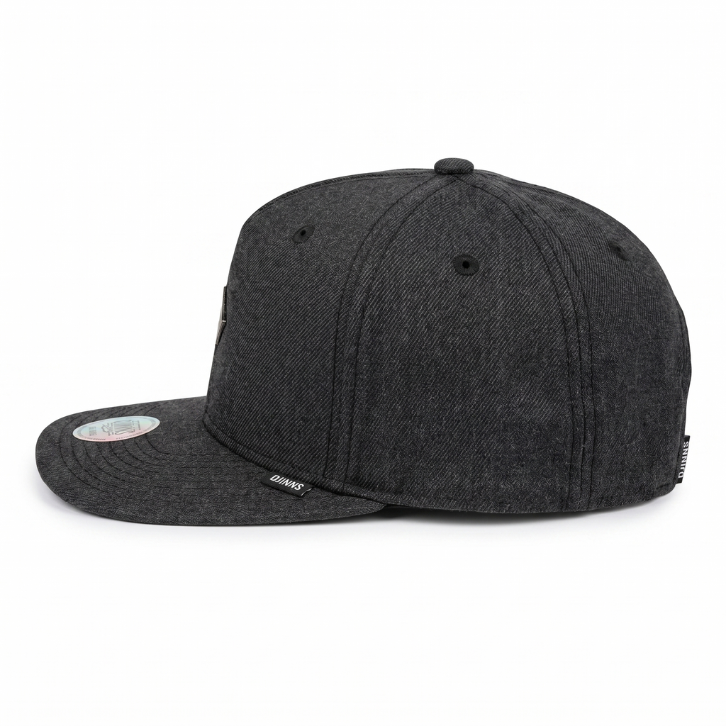 Snapback Cap Truefit 2.0 Stretch Wool Black